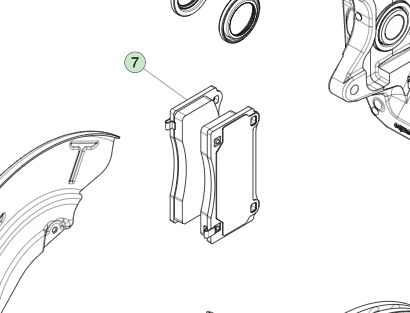 VORDERER BREMSBELAGSATZ SPORT 8008284-00-D Steigert die Bremsleistung von Tesla