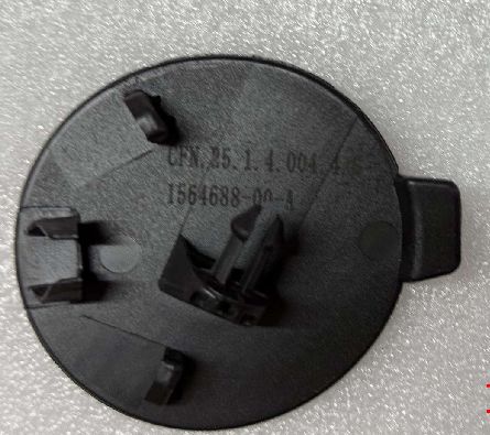 Tesla Model S Abschlepphakenabdeckung für die Frontstoßstange 2021-2023 Schwarzplastik