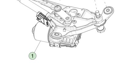 Tesla Model Y Linkslenker Wischermodul 1658936-00-A