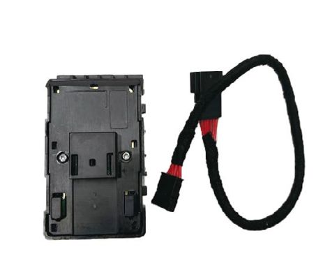 Tesla Fahrer Seitenfenster Schalter Matte Schwarz mit Draht 1081037-02-G