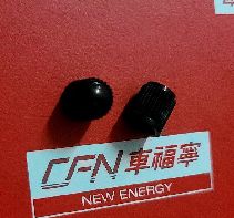 Tesla Model 3/Y/X/S TPMS Staubkappen - Schwarze Ventilschaftabdeckungen aus Kunststoff