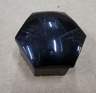 Glanzschwarze Tesla-Radmutter Abdeckung 22 mm ABS Kunststoff 5x5x3cm