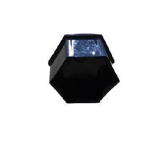 Glanzschwarze Tesla-Radmutter Abdeckung 22 mm ABS Kunststoff 5x5x3cm