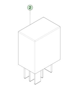 40 Ampere 12 Volt Steckrelais für Tesla Model S (2012-2021) OEM-Teil 1009577-00-A
