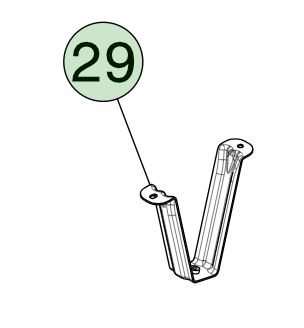 Hohe Haltbarkeit Linkshand-Kofferraumhalter für Tesla Model X (2015-2021) OEM Teil 1049739-00-G